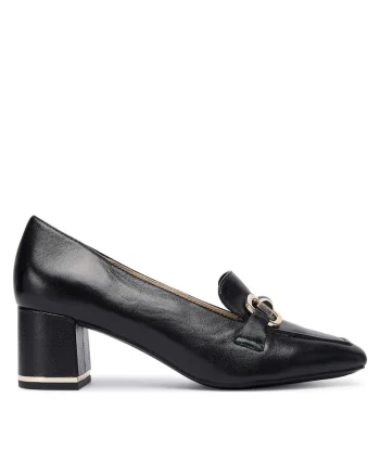 Pantofi dama,  Black Nappa 022, piele naturala, negru