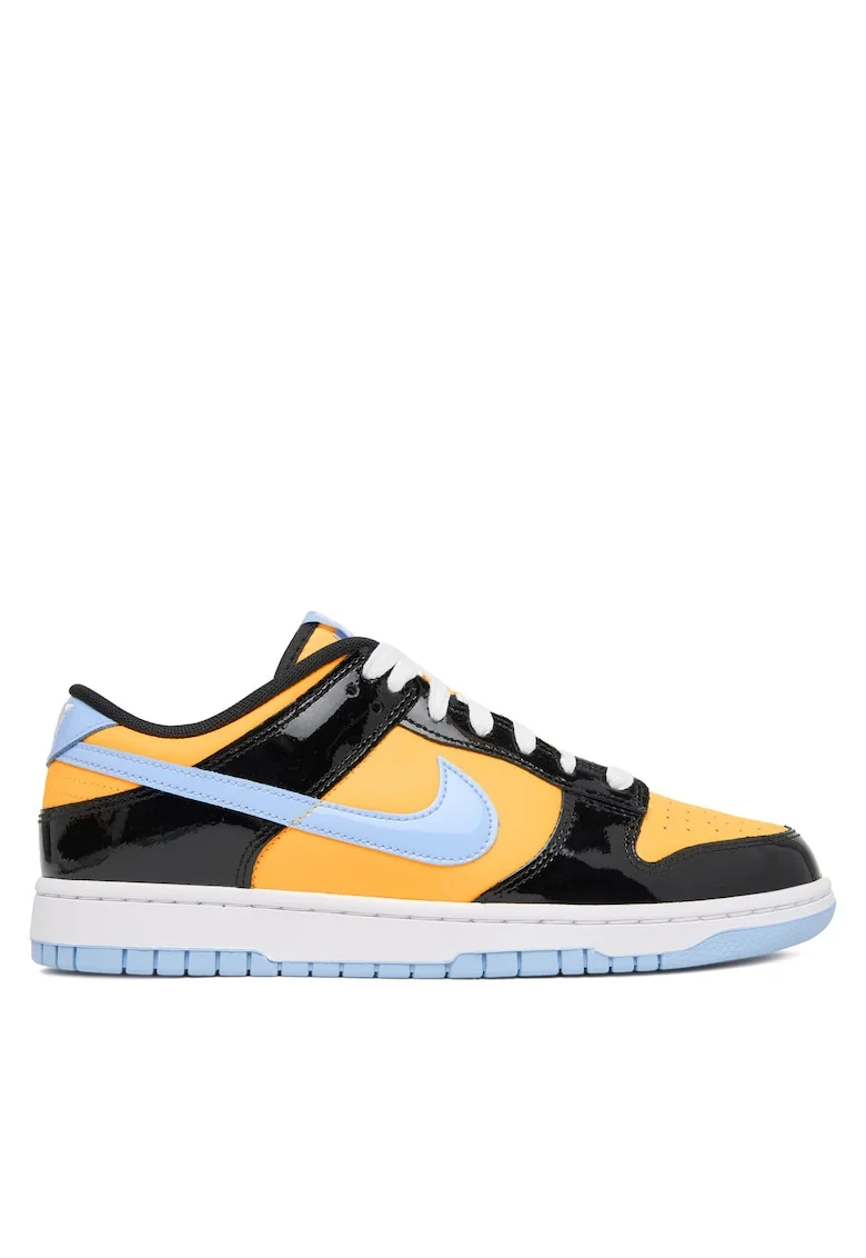 Tenisi barbati  Dunk Low Retro SE, piele naturala, negru/aluminiu, portocaliu