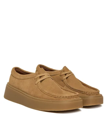 Mocasini dama  Dark Sand Suede, piele naturala