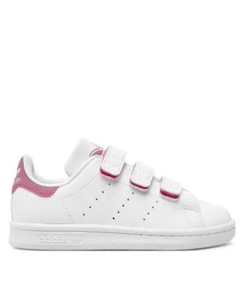 Tenisi copii,  Stan Smith, piele ecologica, alb,