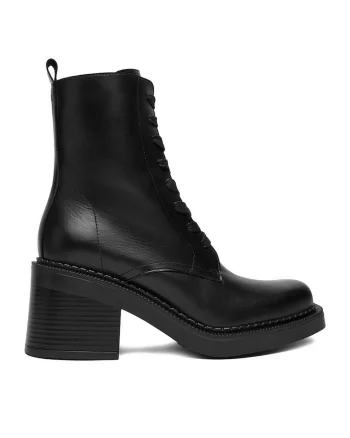 Ghete dama,  C Mina, piele naturala, negru