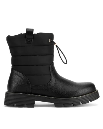 Ghete pentru fete,  textil, negru