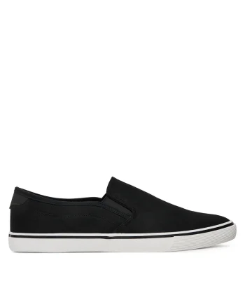 Mocasini barbati,  negru, tesatura