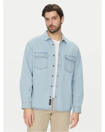 Camasa barbati  denim, albastru