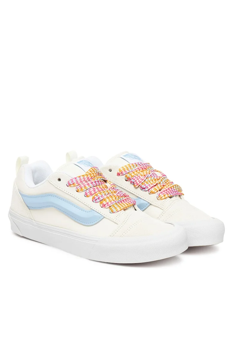 Tenisi dama  Knu Skool VN000D6ZZ5, piele naturala, alb/albastru
