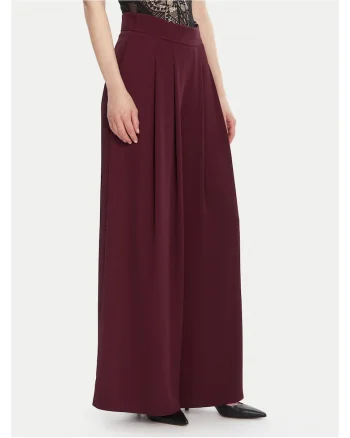 Pantaloni eleganti dama  palazzo, visiniu