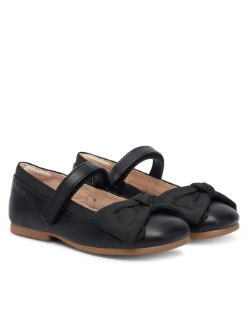 Pantofi copii  piele ecologică negru, Negru