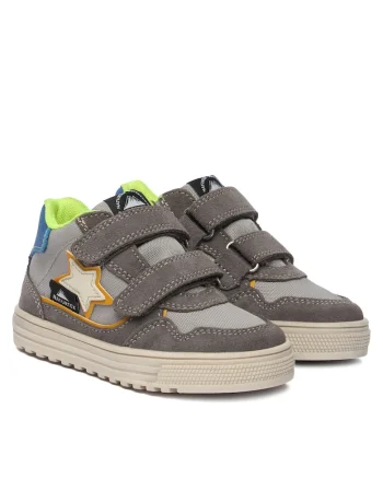 Pantofi copii,  gri, piele naturala