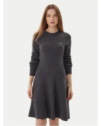 Rochie tricotata de dama  gri inchis