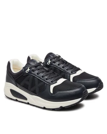 Tenisi barbati  textil, model Deep Navy/Off White, Albastru