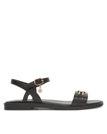 Sandale dama,  MX/026C-EST, piele naturala, negru