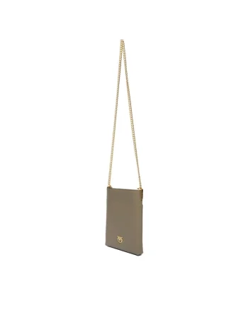 Geanta dama  model I68V Flat Satchel, bej, din piele naturala