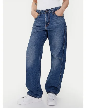 Blugi largi dama  albastru