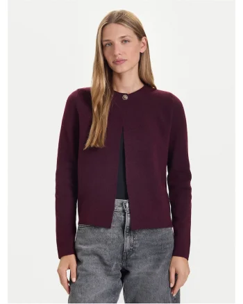 Cardigan dama  mov, pulover din tricot