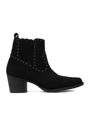 Botine dama,  cowgirl, negru