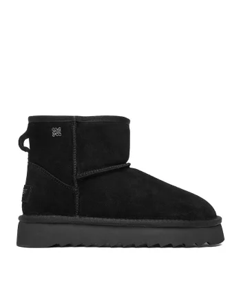 Ghete dama,  piele naturala, negru