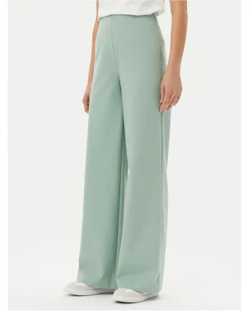 Pantaloni dama  palazzo, verde