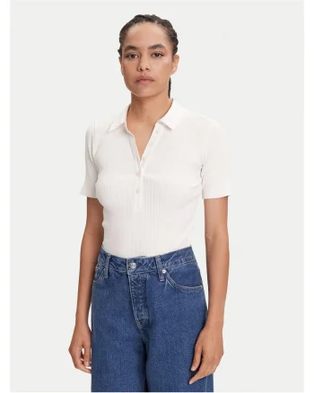 Tricou polo dama,  Ecru