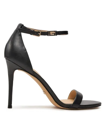 Sandale dama,  piele naturala, negru,