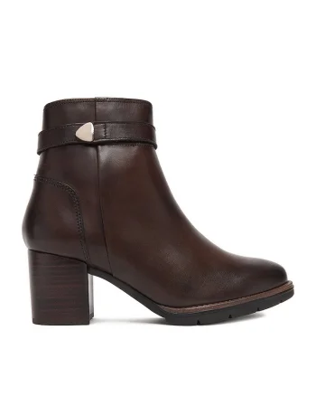 Botine maro piele naturala, Maro