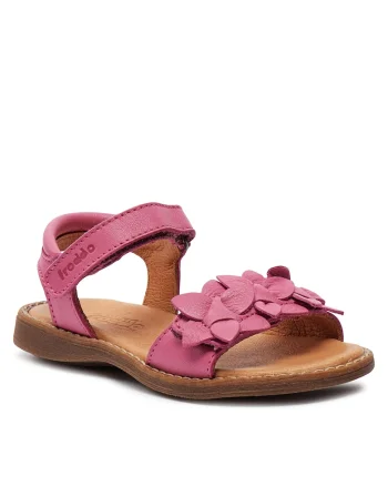 Sandale copii,  piele naturala, roz,