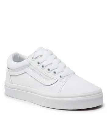 Tenisi copii,  Old Skool, unisex, alb, textil