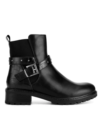 Ghete dama  WS2971-35, piele ecologica, negru