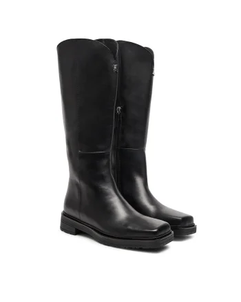 Cizme pentru femei  piele naturala, negru