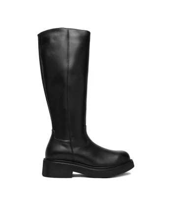 Cizme  piele naturala negru, Negru