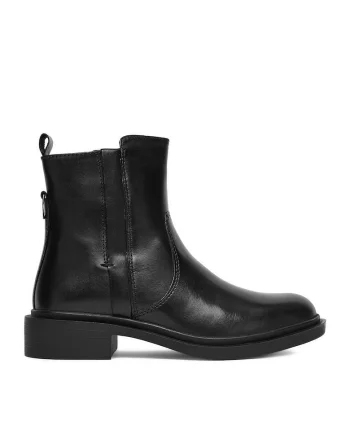 Botine dama CEO-RST-VR91-01,  Piele naturala, Negru