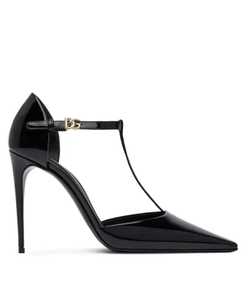 Pantofi stiletto Dolce Gabbana, piele naturala, toc inalt, negru
