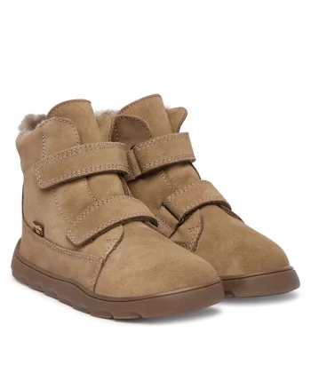 Ghete unisex  piele naturala, bej,