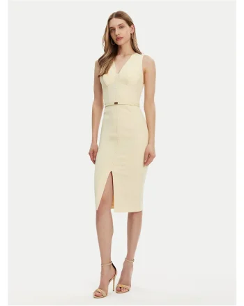 Rochie de cocktail dama,  galben