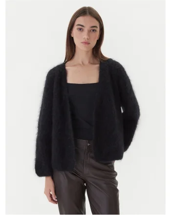 Cardigan dama  negru, pulover elegant