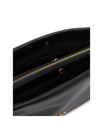 Geanta dama  Triplet AI 25-26 PLT, piele naturala, neagra