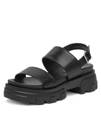 Sandale dama,  FUTURE NOSTALGIA, negru