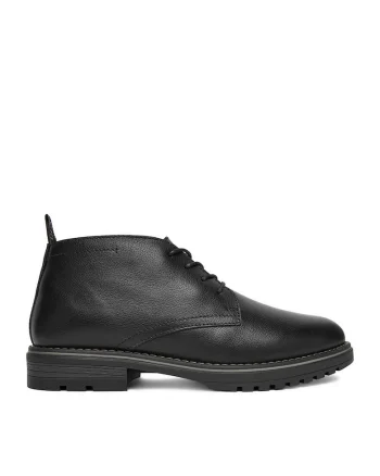 Ghete barbati,  CEO-CAMARO-01, piele naturala, negru