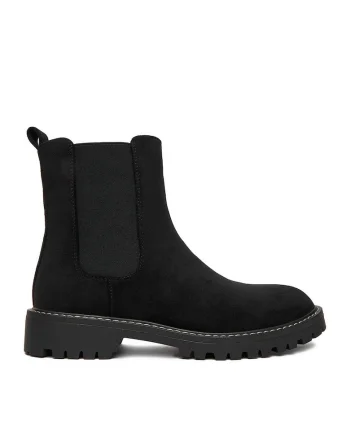 Botine dama CEO-HY5355S-1,  Textil, Negru