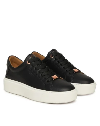 Tenisi dama,  ALBCLHW-8009, piele naturala, negru