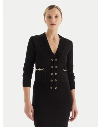 Cardigan dama  negru, pulover elegant, material de calitate