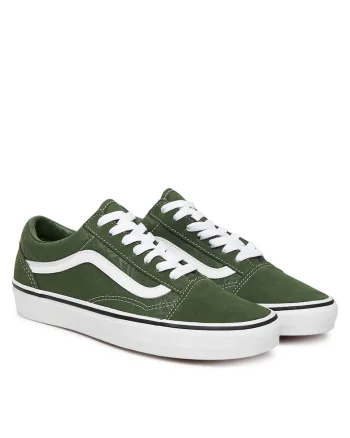Tenisi copii,  Old Skool, culoare verde, material textil