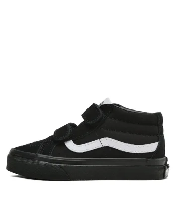 Tenisi copii,  Uy Sk8-Mid Reissue V, piele naturala, negru alb