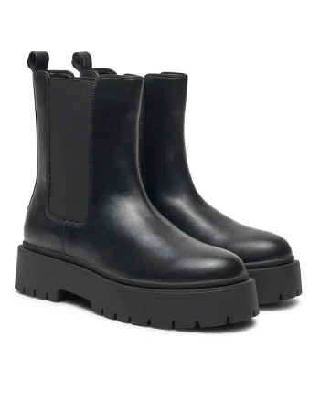 Botine dama 242TGT152,  Piele ecologica, Negru