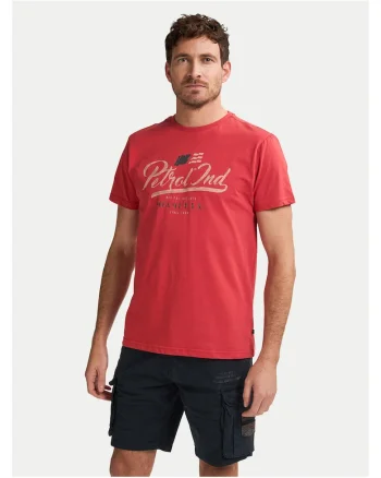 Tricou barbati  rosu, bumbac