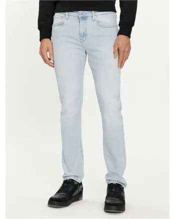 Blugi barbati  albastru deschis, din denim
