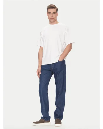 Tricou barbati  alb, bumbac, uni
