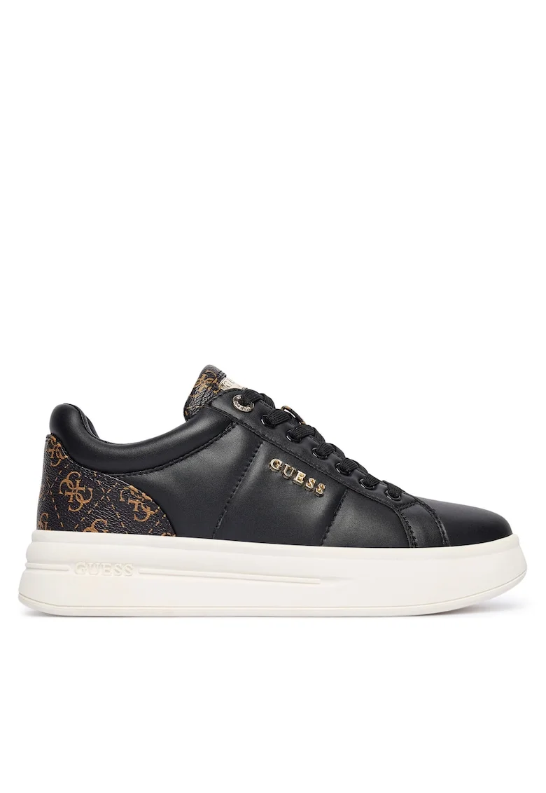 Pantofi sport dama  piele naturala, negru, model BLKBR FLFWLL