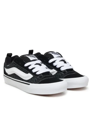 Tenisi copii,  Knu Skool, piele naturala, negru