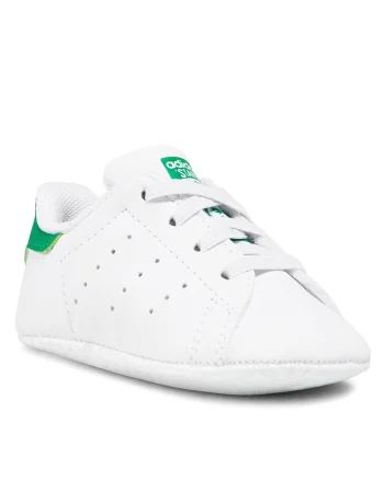 Pantofi copii,  Stan Smith Crib, piele ecologica, alb verde