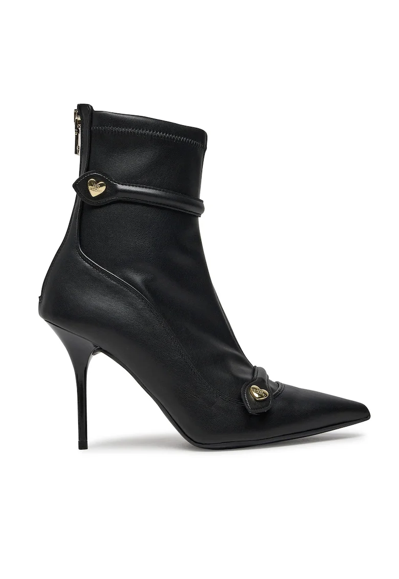 Botine dama JA21099G0LIEZ000,  Piele ecologica, Negru,